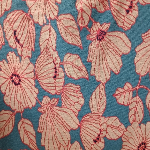 Zara Blue Pink Floral Mini Dress Bodycon Peep Size Medium - Picture 4 of 5